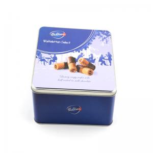 ящик для печенья с пищевым продуктом, прямоугольная коробка для шоколадного олова